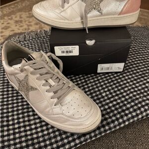 Women’s ShuShop A Paz Pearl Sneakers with Glitter Star